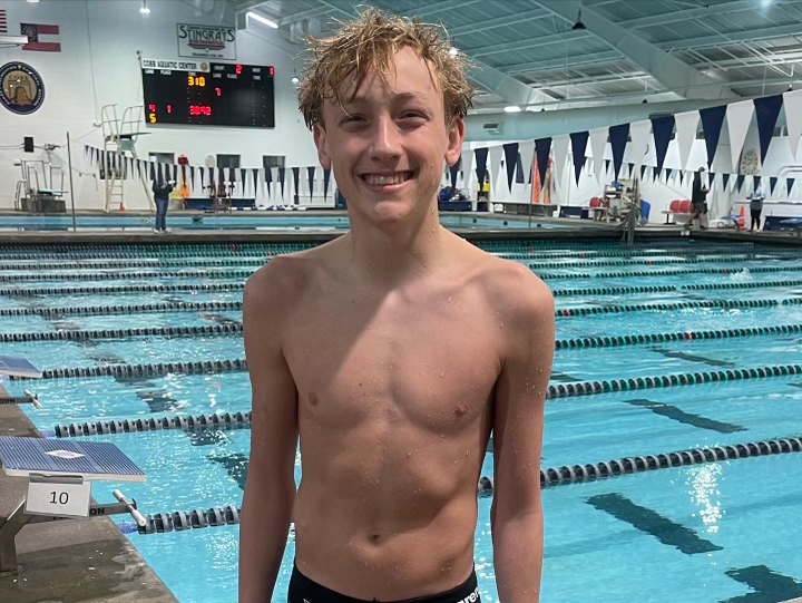 Read more about the article Allatoona’s Aqua-Athlete: Swim and Dive’s Samuel Newton Named Athlete of the Week